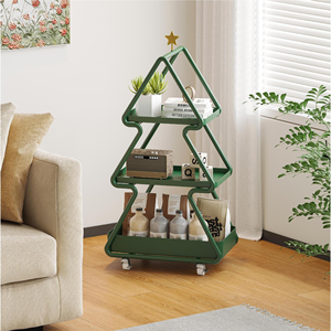 <strong>Christmas</strong> <strong>Tree</strong> Small Coffee <strong>Table</strong> Living Room End <strong>Table</strong> Portable Trolley - Product Image 2