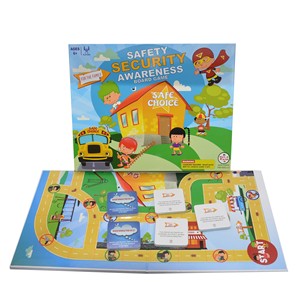 Jeu de société éducatif en carton écologique pour enfants de 6 ans et plus, avec cartes et jetons, pour la sécurité et la sensibilisation à la sécurité, jeu familial - Product Image 1
