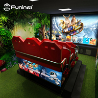 Parc à thème VR intérieur, système de cinéma 5D avec structure en acier, capacité de 9 joueurs, utilisation éducative, projecteur et simulateur de mouvement