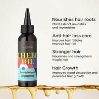 Oalen Vente en Gros Huile Capillaire Nourrissante Naturelle et Pure pour Cuir Chevelu Sec, Huile de Croissance Rapide Chebe