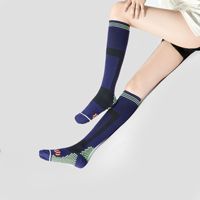 Chaussettes de compression 3D mi-hautes en nylon polyamide, séchage rapide, antidérapantes, respirantes, sans coutures, pour la course à pied, l'entraînement et le sport