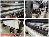 Imprimante UV 1,8 m à 4 têtes XP600 I3200-U1 avec carte Hoson et double rail de guidage pour impression de bannières et signalétique en rouleau
