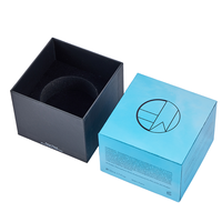 Boîte à bougie parfumée de luxe personnalisée vide, emballage rigide en papier réutilisable avec base et couvercle, boîte à fentes portable avec gaufrage