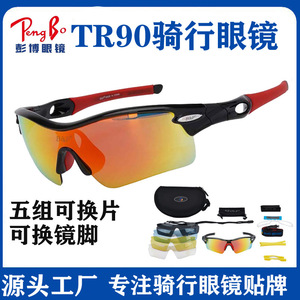 T-Rex Cycling Goggles Polarized Replaceable Lenses Full Rim <b>Plastic</b> <b>Frame</b> For Men Outdoor Sports - Product Image 4