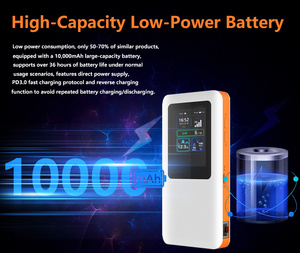 Điểm truy cập di động mifis mới m3h Pro với 10000mAh mạnh mẽ với màn hình cảm ứng hỗ trợ chế độ CPE tức thì - Product Image 2