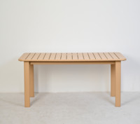 Table de salle à manger carrée blanche moderne pour restaurant, jardin et terrasse, vente en gros directe usine