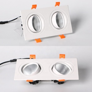 Đèn led âm trần vuông, đèn led âm trần điều chỉnh được, đèn led âm trần đôi, mẫu siêu thời trang 12W Cob Led Downlight - Product Image 4