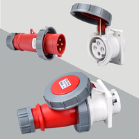 Prise murale industrielle IP67 3P E 16A, étanche et résistante à la corrosion, pour utilisation en extérieur