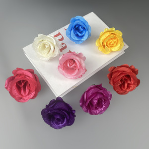 Capullos de Rosa Rellenos de Fibra, Flores de Tela de Seda de 6 cm, Decoraciones para Bodas, Accesorios para el Hogar - Product Image 2