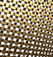Panneau en maille d'acier inoxydable tissé 3D plat, design moderne, anti-ternissement, robuste, écran décoratif en métal, séparateurs de pièce modernes