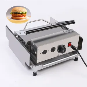 Industry Bun Toaster Mcdonalds Head Press Hamburger Meat Burger Machine Electric Burger Bread Making Machine
