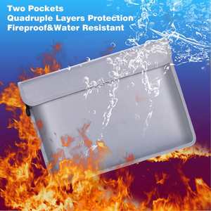 CUSTOM Premium <b>Fireproof</b> Custom Fire Resistant A5 <b>Document</b> Bag Money Storage Safety Fire Storage <b>Box</b> Factory Price Filing - Product Image 3