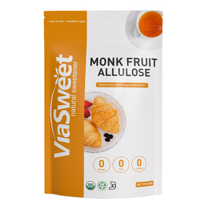 Keto Factory Zero Calorie Sweetener 1:1 <strong>Allulose</strong> Sugar Substitute 2lb <strong>Monk</strong> <strong>Fruit</strong> <strong>Allulose</strong> <strong>Blend</strong> - Product Image 1