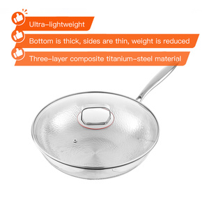 Juego de cacerolas antiadherentes Sartenes de panal de acero inoxidable compatibles con todas las estufas Aptas para lavavajillas <span class=keywords><strong>y</strong></span> <span class=keywords><strong>horno</strong></span> - Product Image 6