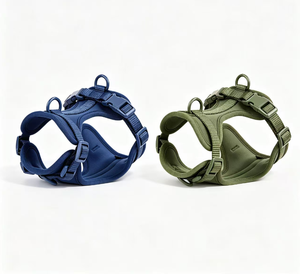 Heavy Duty Comfort Neoprene Dog <b>Harness</b> Set Personalized <b>Pet</b> Collar Reflective Leash Secure Safe All Weather Daily Use Supplies - Product Image 3