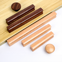 Poignée de tiroir en bois en forme de champignon pour armoire de cuisine, commode et penderie – Vente en gros