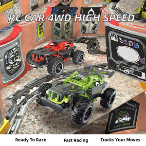 Coche de Carreras a Control Remoto 1/18, 2.4GHz, Alta Velocidad, Todoterreno, 4WD, <span class=keywords><strong>Nivel</strong></span> Experto, 4 Canales, Función Sígueme, Juguete para Niños, Incluye USB - Product Image 2