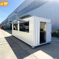 Restaurant modulaire préfabriqué moderne en conteneur pour café en plein air et boutique de café, maison mobile miniature