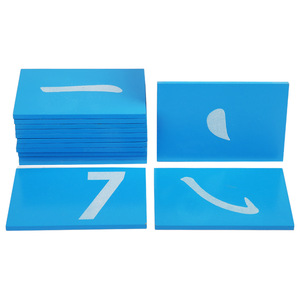 Tableau Montessori en <span class=keywords><strong>bois</strong></span> pour l'apprentissage des lettres et du ponçage, jouet éducatif pour enfants de 5 à 7 ans (14 pièces) - Product Image 5