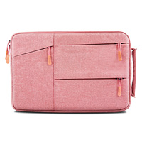 Funda para Portátil de Tela Oxford para 13-16 Pulgadas, Bolsa Ligera para Computadora con Correa de Mano y Múltiples Bolsillos, Logotipo Personalizado, Venta al Por Mayor