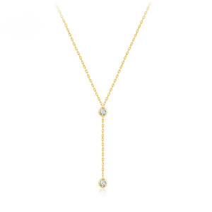 <span class=keywords><strong>Collana</strong></span> a catena rotonda con nappe lunghe in <span class=keywords><strong>argento</strong></span> Sterling 925 originale per gioielli da donna per feste di matrimonio - Product Image 2