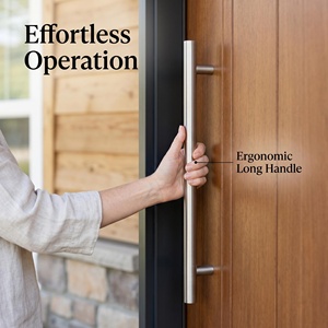 Porte <span class=keywords><strong>d</strong></span>'entrée moderne <span class=keywords><strong>en</strong></span> bois massif avec panneaux latéraux double vitrage, étanche, certifiée CE, sur mesure pour <span class=keywords><strong>villa</strong></span> - Product Image 5