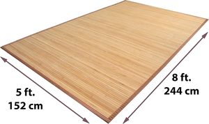 Tappetino <span class=keywords><strong>in</strong></span> bambù naturale con supporto antiscivolo <span class=keywords><strong>tappeto</strong></span> da pavimento per interni Roll-up Runner <span class=keywords><strong>tappeto</strong></span> per soggiorno <span class=keywords><strong>in</strong></span> camera da letto - Product Image 2