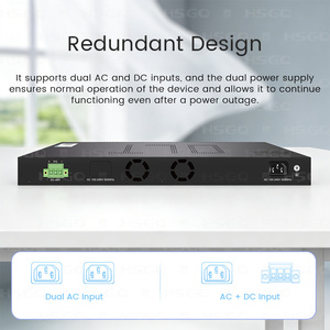 HSGQ-XE08R 1U มินิ Oลต์กิกะบิตโอที่มี8พอร์ตสำหรับอุปกรณ์ใยแก้วนำแสง - Product Image 6
