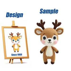 Shengye dệt kim đồ chơi nhồi bông plushies tùy chỉnh sang trọng dễ thương Amigurumi Gấu trúc nhồi bông sang trọng đồ chơi động vật hoang dã gấu trúc Crochet búp bê sang trọng - Product Image 2