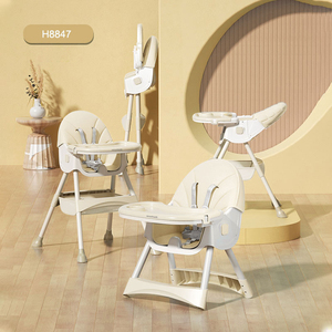 HOWAWA H8847 Chaise haute portable en plastique au <span class=keywords><strong>design</strong></span> moderne pour bébés et enfants de 6 mois à 6 ans, pour la salle à manger/la cuisine, le salon - Product Image 6
