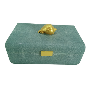 Rattan / Wicker/ Faux Shagreen Jewelry Packaging <b>Box</b> Necklace Jewelry Boxes from Viet Nam - Product Image 5