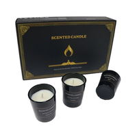Bougies de cire de soja d'aromathérapie de maison de luxe 8 pièces ensemble cadeau de bougie d'arôme durable bocaux inclus