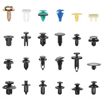 Jeu de rivets en nylon pour pare-chocs de voiture, clips d'aile de panneau de garniture de porte
