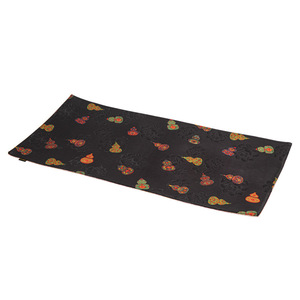 Chinese Style Brocade Tea Mat Double Sided Waterproof Heat Insulation Table <b>Runner</b> For Tea Ceremony Reusable Fabric <b>Black</b> With - Product Image 5