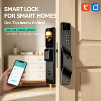 Serrure de porte intelligente avec application TUYA, reconnaissance faciale, empreintes digitales, caméra, serrure biométrique, serrure numérique intelligente