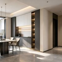 Aparador de Estilo Italiano de Lujo, de Roble Macizo, Independiente, Multifuncional, con Cajones, Ecológico, de Gran Capacidad, Personalizable, con Buffet