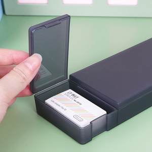 SUNSHING Durable and Portable Stationery <b>Box</b> with Lid PP Material Pencil Case for Pens, Makeup Brushes, Desk Drawer <b>Storage</b> - Product Image 5