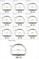 Anneaux de reliure en métal nickelé en forme de D de différentes tailles YIWANG pour brochures