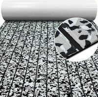 Tapis de sol marin en mousse EVA antidérapant et imperméable Feuille auto-adhésive de terrasse de bateau Finition brossée pour bateaux de plein air Yachts