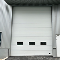 Porte à rouleaux sectionnelle à détection radar Porte sectionnelle aérienne automatique pour porte élévatrice sectionnelle d'entrée de stationnement