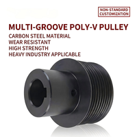 Poulie de courroie trapézoïdale en alliage d'aluminium PJ PK PL usinée CNC pour moteur automobile, entraînement serpentin, usage intensif, fabricant