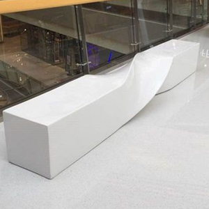 Tùy chỉnh sợi thủy tinh Modular Patio băng ghế hiện đại ngoài trời Chiều dài công cộng chỗ ngồi đồ nội thất cho Mall công viên thương mại - Product Image 6