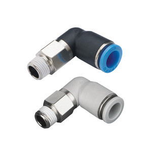 Acoplador Neumático Rápido Xingyi Technology GPL4 6 8 10 Roscado Tipo L, Cuerpo de Plástico y Cobre para Conector de Manguera de PU - Product Image 4