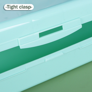 SUNSHING Assorted Colors Art Craft Storage <b>Containers</b> Stackable <b>Plastic</b> Pencil Box with <b>Lids</b> for Office Supplies and Desk Use - Product Image 3