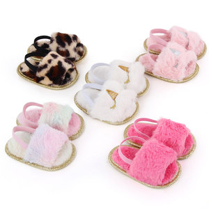 <span class=keywords><strong>Sandali</strong></span> e pantofole del bambino delle ragazze pelose della pelliccia di estate del bambino di vendita calda d'avanguardia di nuovo stile - Product Image 1