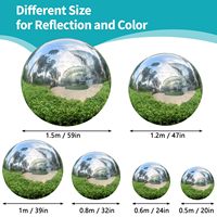 SZL argent gonflable miroir boule réutilisable grandes boules brillantes grand événement décoration ballon PVC Disco bulle ballon