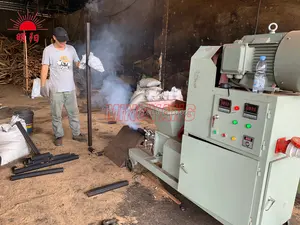 300-400Kg/H Mesin Briquette Bahan Bakar Dibuat Di Rumah Mesin Briquette Serbuk Gergaji