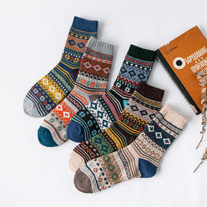 Chaussettes d'hiver en laine tricotée épaisses et chaudes personnalisées multi-design pour hommes - Product Image 5