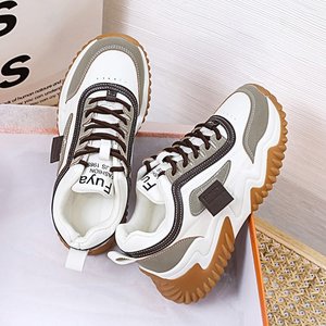Zapatos Coreanos Torre para <span class=keywords><strong>Mujer</strong></span>, Primavera 2026, Nuevas Zapatillas Deportivas con Suela Gruesa Tipo Muffin, Diseño de Contraste, Sin Cordones, Casuales, Siempre a la Moda, para Todas las Temporadas - Product Image 6
