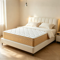 Matelas hybride à ressorts ensachés King Queen Size en latex naturel et mousse à mémoire de forme, soulagement de la pression, soutien durable, écologique, pour villa